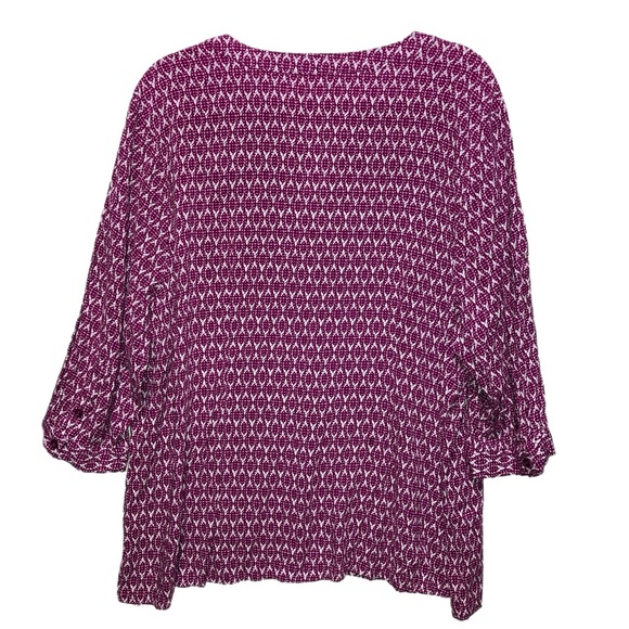 Artisan NY Plus size 3X rayon pullover top vneck EUC 11021 - Picture 2 of 7